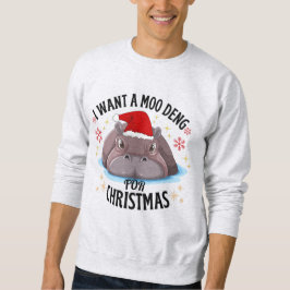 Ich wollte ein Moo-Dame für Weihnachten niedliches Sweatshirt