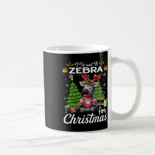 Ich Wollte ein Zebra für Weihnachten Niedliche Ges Kaffeetasse