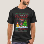 Ich Wollte eine Dackel für Weihnachten Funny Hund  T-Shirt (Vorderseite)