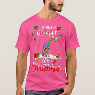 Ich Wollte eine Giraffe für Weihnachten Weihnachte T-Shirt