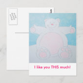 Ich wollte eine Kuschel! Postkarte (Vorne/Hinten)