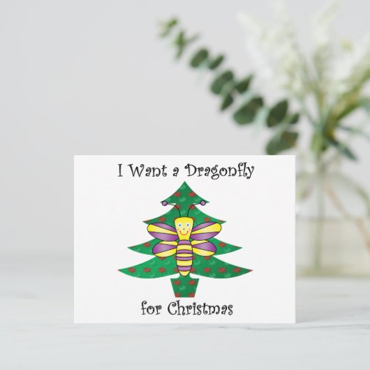 Ich wollte eine Libelle zu Weihnachten (Stehend Vorderseite)