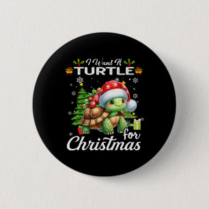 Ich Wollte eine Schildkröte für Weihnachten Niedli Button