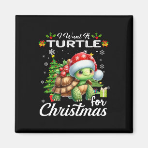 Ich Wollte eine Schildkröte für Weihnachten Niedli Magnet