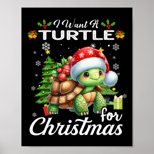 Ich Wollte eine Schildkröte für Weihnachten Niedli Poster (Vorne)