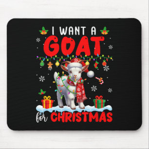 Ich Wollte eine Ziege zu Weihnachten Weihnachtsman Mousepad