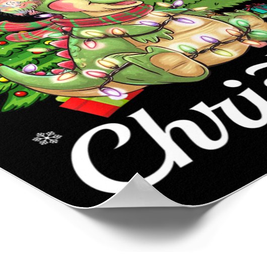 Ich Wollte einen Dinosaurier für Weihnachten Niedl Poster (Ecke)