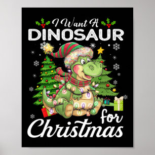 Ich Wollte einen Dinosaurier für Weihnachten Niedl Poster