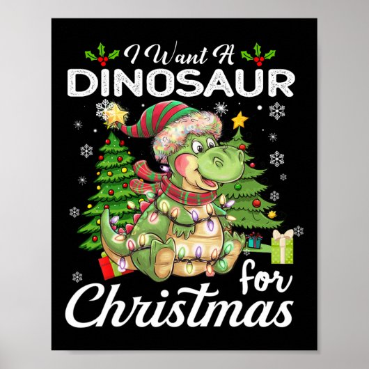 Ich Wollte einen Dinosaurier für Weihnachten Niedl Poster (Vorne)