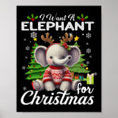 Ich Wollte einen Elefanten für Weihnachten Niedlic Poster (Vorne)