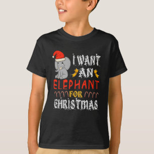 Ich Wollte einen Elefanten für Weihnachten Weihnac T-Shirt