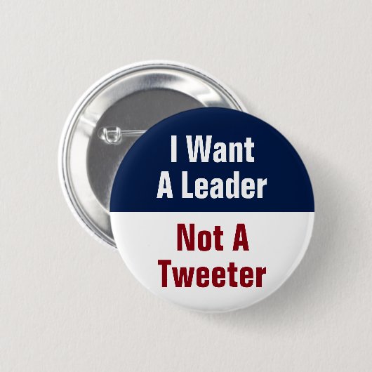 Ich Wollte einen Führer nicht einen Tweeter - Anti Button (Vorne & Hinten)