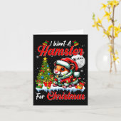 Ich Wollte einen Hamster zu Weihnachten Niedlichen Karte (Gelbe Blume)