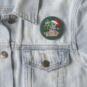 Ich Wollte einen Hippopotamus für die Weihnachtsfa Button (Beispiel)