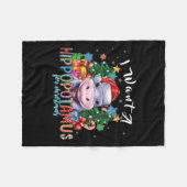 Ich Wollte einen Hippopotamus für Weihnachten Ba1 Fleecedecke (Vorderseite (Horizontal))
