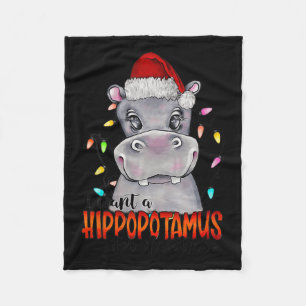 Ich Wollte einen Hippopotamus für Weihnachten Hipp Fleecedecke
