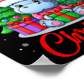 Ich Wollte einen Hippopotamus für Weihnachten Hipp Poster (Ecke)