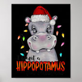 Ich Wollte einen Hippopotamus für Weihnachten Hipp Poster (Vorne)