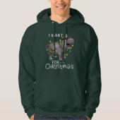 Ich Wollte einen Hippopotamus für Weihnachten Paja Hoodie (Vorderseite)