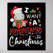 Ich Wollte einen Hippopotamus für Weihnachten Paja Poster (Vorne)