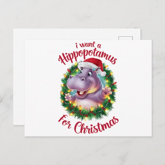 Ich Wollte einen Hippopotamus für Weihnachten Weih (Vorne/Hinten)