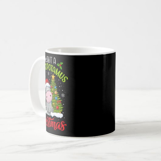 Ich Wollte einen Hippopotamus für Weihnachten Weih Kaffeetasse (Vorderseite Links)