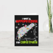 Ich Wollte einen Hippopotamus für Weihnachten Weih Karte (Vorderseite)