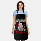 Ich Wollte einen Hippopotamus für Weihnachten Weih Schürze (Getragen)