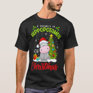 Ich Wollte einen Hippopotamus für Weihnachten Weih T-Shirt