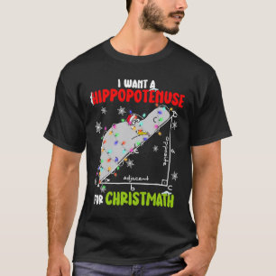 Ich Wollte einen Hippopotamus für Weihnachten Weih T-Shirt