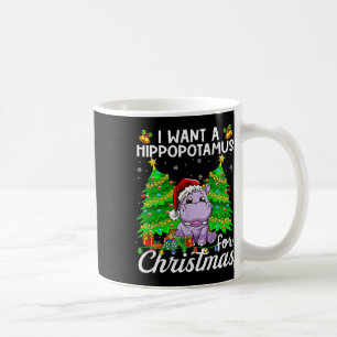 Ich Wollte einen Hippopotamus für Weihnachtsbeleuc Kaffeetasse
