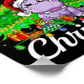 Ich Wollte einen Hippopotamus für Weihnachtsbeleuc Poster (Ecke)