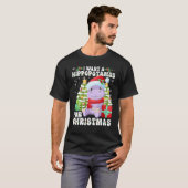 Ich Wollte einen Hippopotamus für Weihnachtsbeleuc T-Shirt (Vorne ganz)