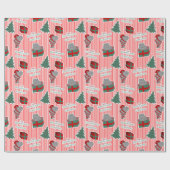 Ich Wollte einen Hippopotamus für Weihnachtswrappi Geschenkpapier (Flach)