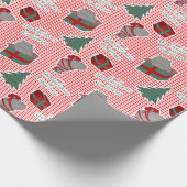 Ich Wollte einen Hippopotamus für Weihnachtswrappi Geschenkpapier (Ecke)