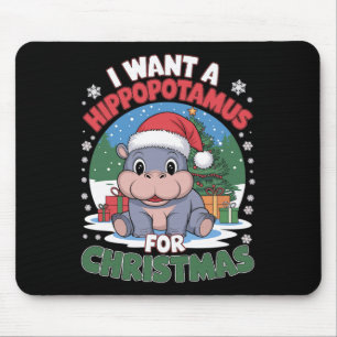 Ich Wollte einen Hippopotamus zu Weihnachten Niedl Mousepad
