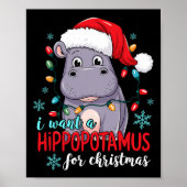 Ich Wollte einen Hippopotamus zu Weihnachten Niedl Poster (Vorne)