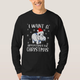 Ich Wollte einen Hippopotamus zu Weihnachten Niedl T-Shirt
