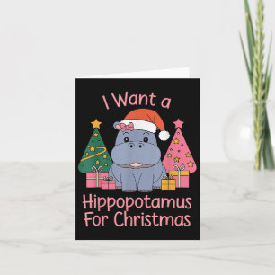 Ich Wollte einen Hiptamus für Weihnachten Weihnach Karte