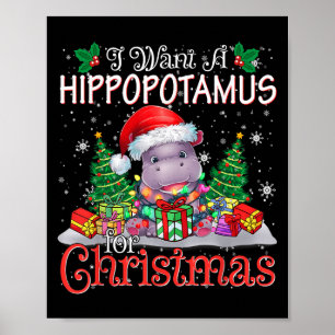 Ich Wollte einen Hiptamus Weihnachten Weihnachten Poster