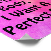 Ich Wollte einen perfekten Körper, ich Wollte ein Poster (Ecke)