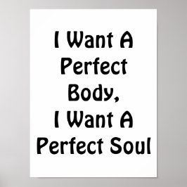 Ich Wollte einen perfekten Körper, ich Wollte ein  Poster