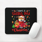 Ich Wollte einen Shiba Inu für Weihnachtsbesitzer  Mousepad (Mit Mouse)
