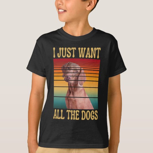 ICH WOLLTE EINFACH ALLE HUNDE-T - Shirt (Vorderseite)