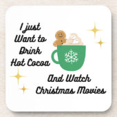 Ich Wollte einfach heißen Kakao auf einem Getränkeuntersetzer (Vorderseite)