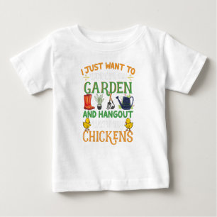 Ich Wollte einfach, in meinem Garten zu arbeiten Baby T-shirt