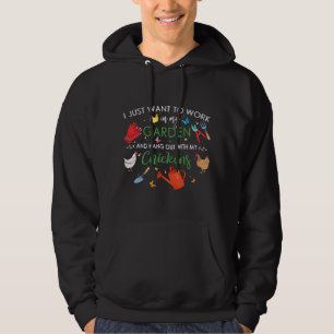 Ich Wollte einfach, in meinem Garten zu arbeiten u Hoodie