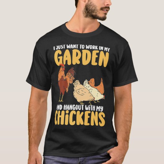Ich Wollte einfach, in meinem Garten zu arbeiten u T-Shirt (Vorderseite)