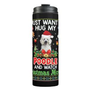 Ich Wollte einfach meinen Poodle Hund zu umarmen u Thermosbecher