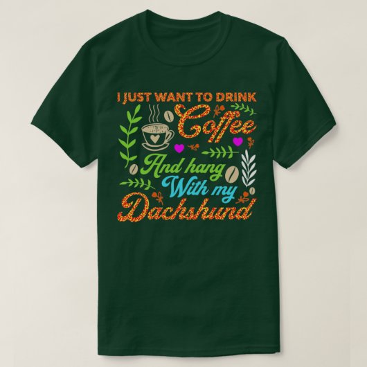 Ich wollte einfach nur Kaffee zu trinken und hänge T-Shirt (Design vorne)